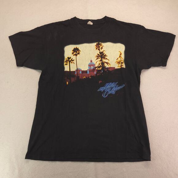 The Eagles 2010 Tour Band Short Sleeve Shirt Mens Size Extra Large XL Black - Picture 2 of 9